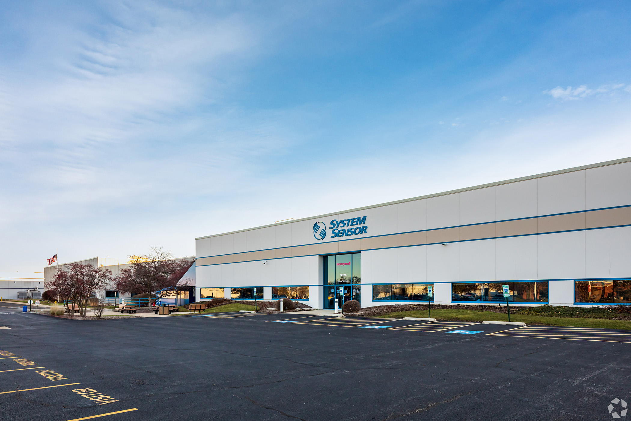 System Sensor’s headquarters at 3825 Ohio Ave. in St. Charles, Illinois, will serve as collateral for an upcoming bond offering. (CoStar)