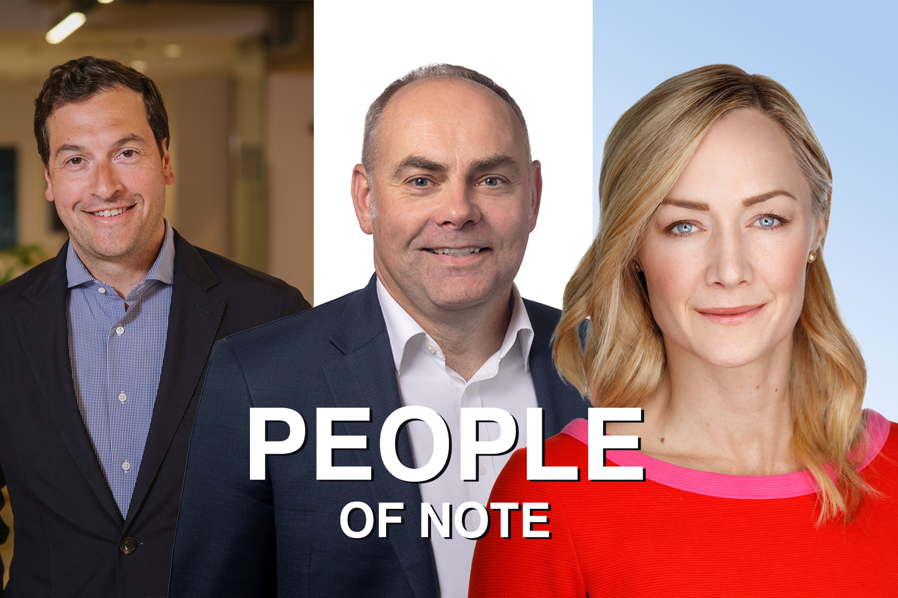 From left: Ariel Aber (CBRE), Paul Morgan (JLL), Katie Kruger (Avison Young)