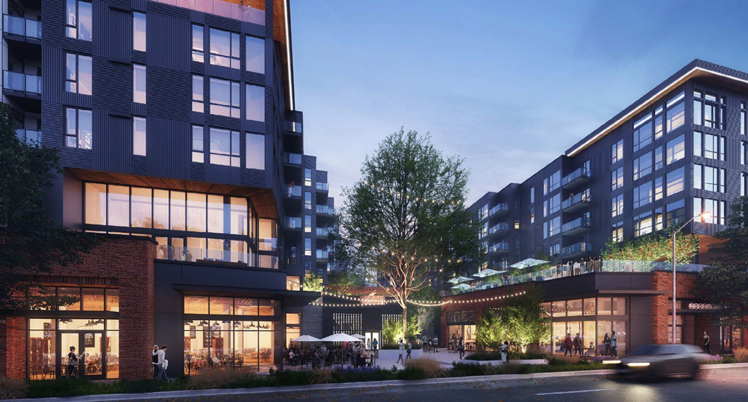 A rendering of the planned housing project near Seattle's University District. (Quarterra)