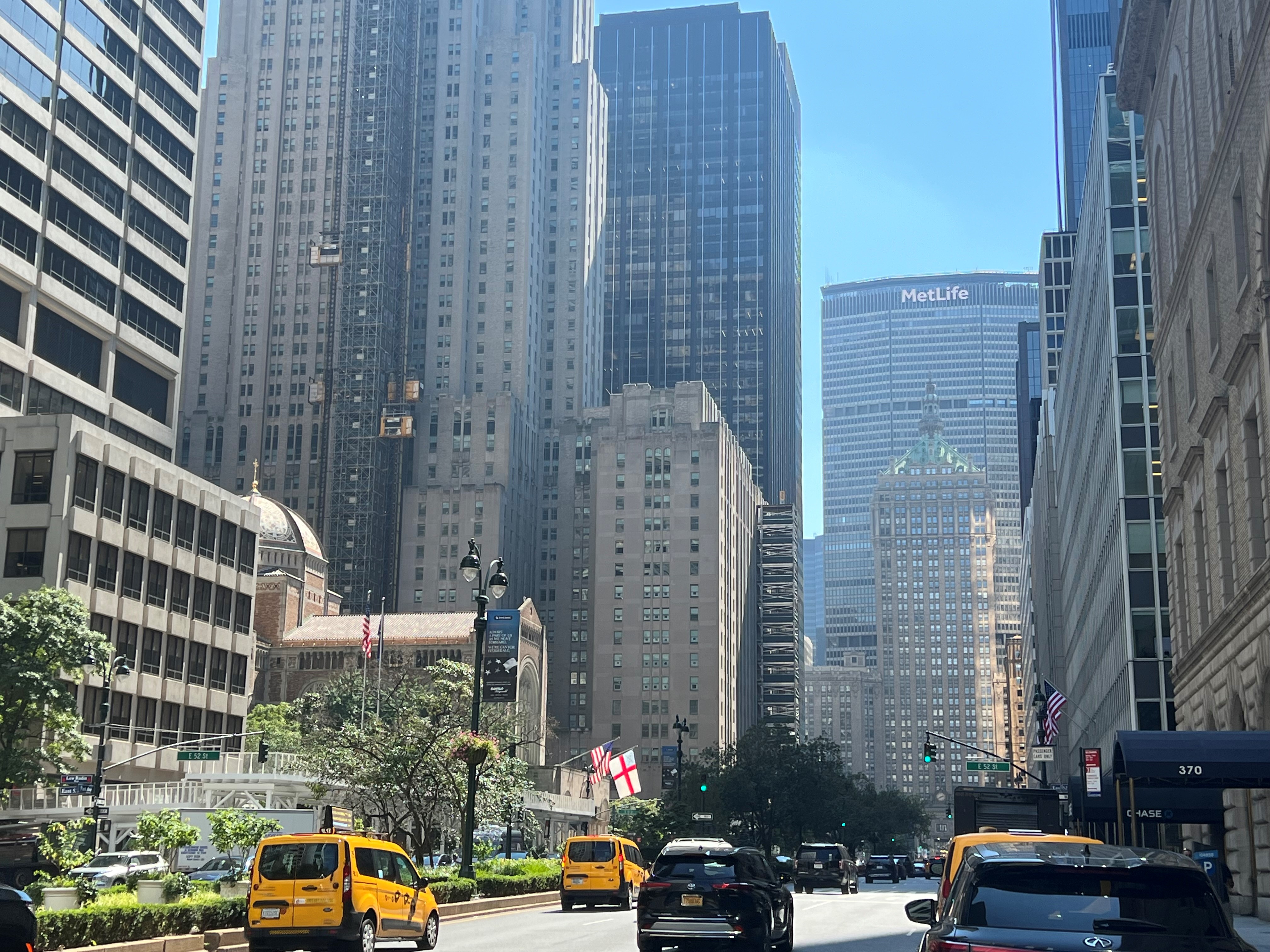 Midtown Manhattan, the market that contains Park Avenue, last year saw its office leasing volume top its pre-pandemic levels of 2019. (Andria Cheng/CoStar)
