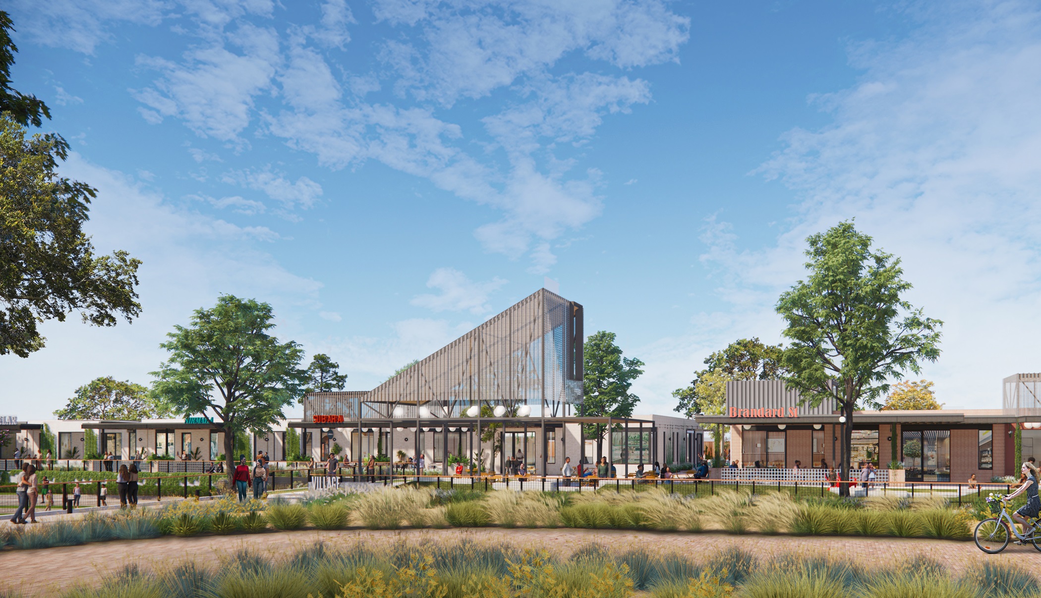 MetroNational and Radom Capital are developing a three-building retail and residential complex in Houston's Memorial City area. (Michael Hsu Office of Architecture)