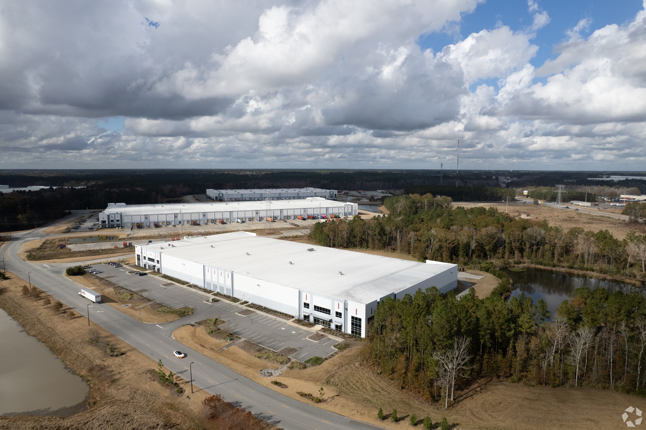 Davis Cos. sold two industrial buildings near the Port of Savannah in Georgia to Hines. (CoStar)