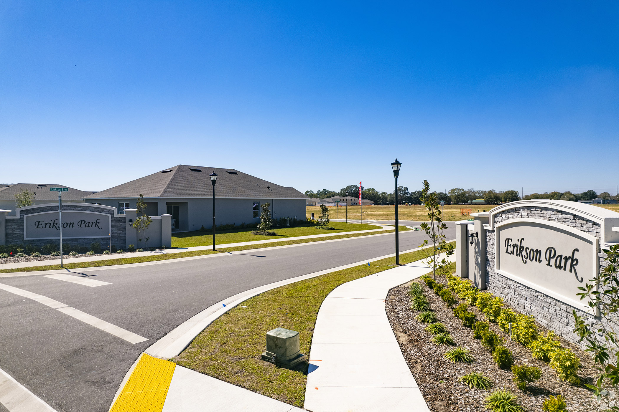 The built-to-rent Erikson Park community in Auburndale, Florida, was to be one of the properties backing a bond offering called Progress Residential 2025-SFR3. (CoStar)