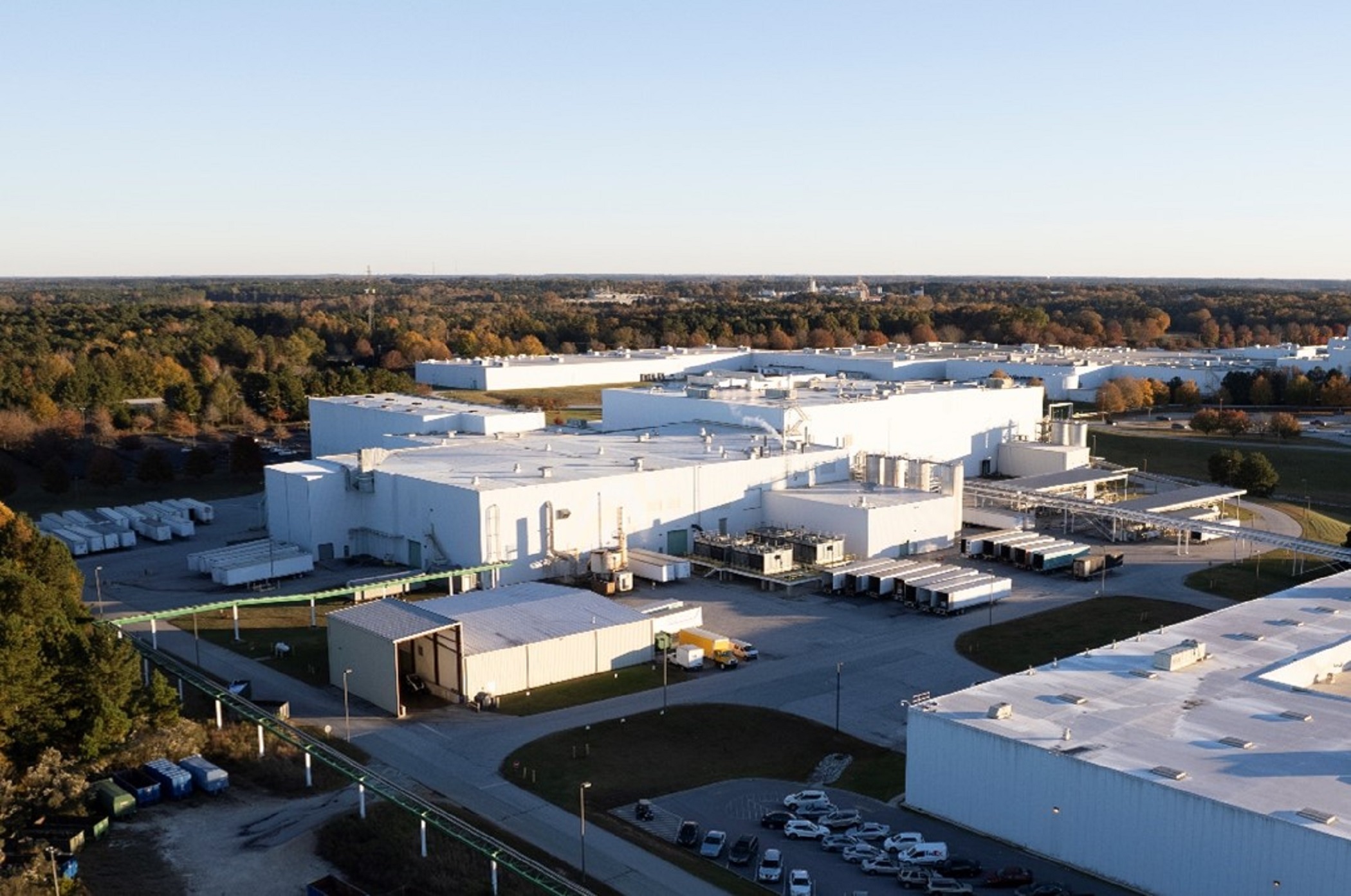 Fujifilm makes disposable cameras and operates a distribution warehouse at its corporate campus in Greenwood, South Carolina. (Derek Anderson/CoStar)