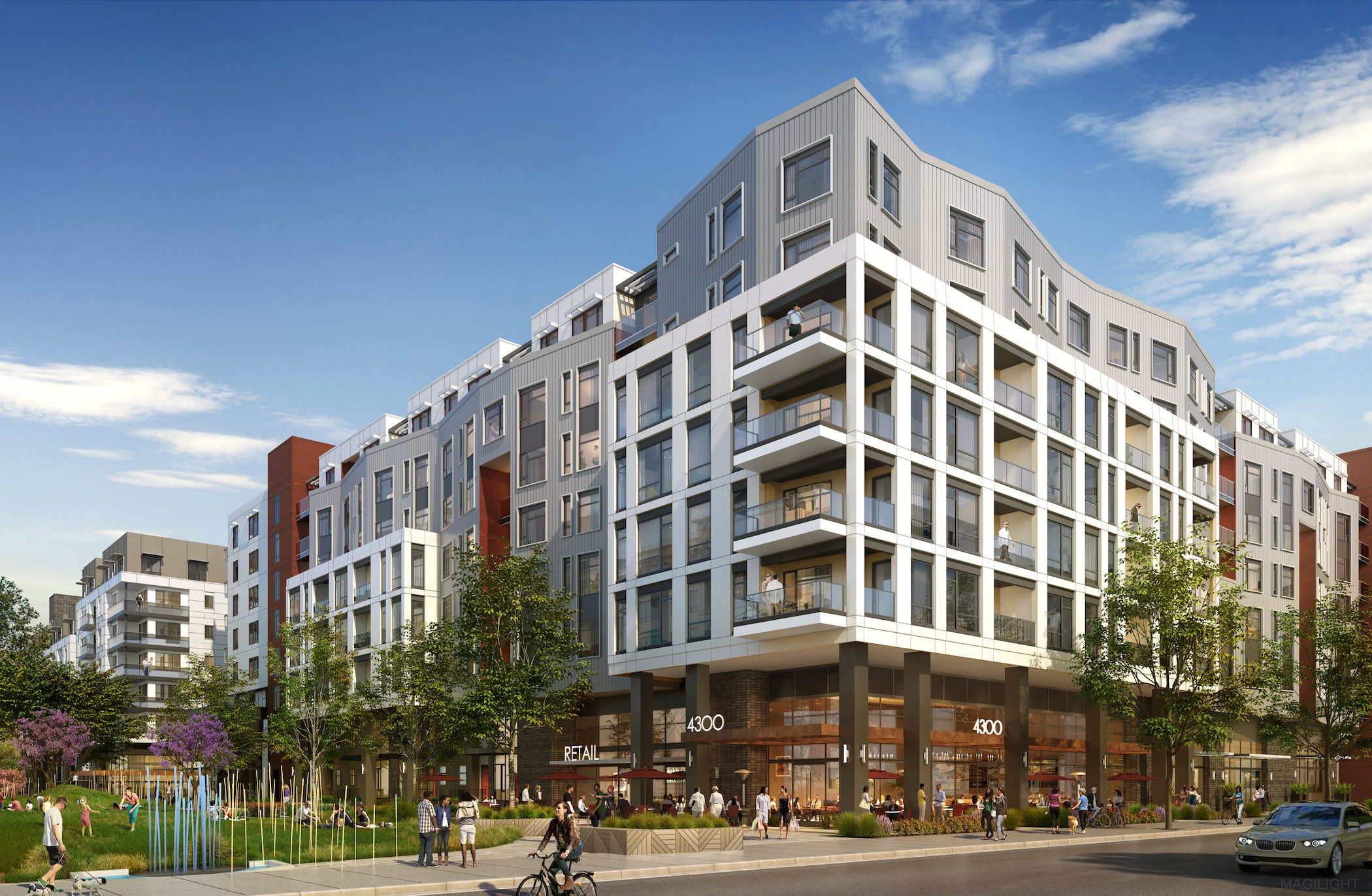 The Stevens Creek Executive Park in San Jose, California, is slated to be transformed into a multifamily and hotel project. (KTGY Architects)