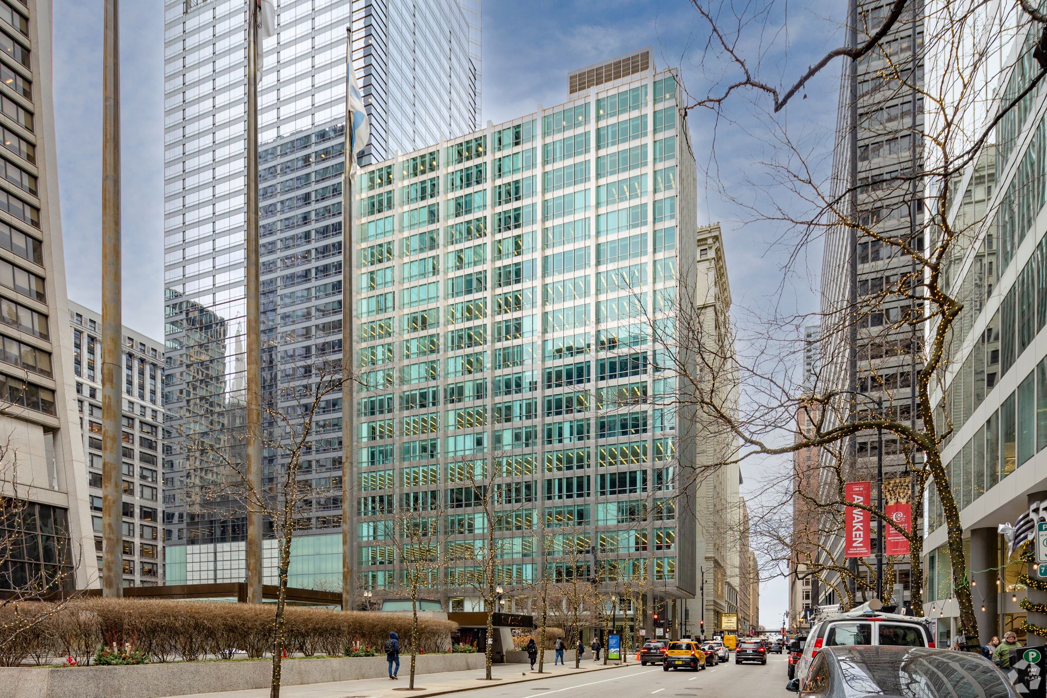 Chicago’s stainless steel and glass Inland Steel Building opened in the late 1950s. (CoStar)