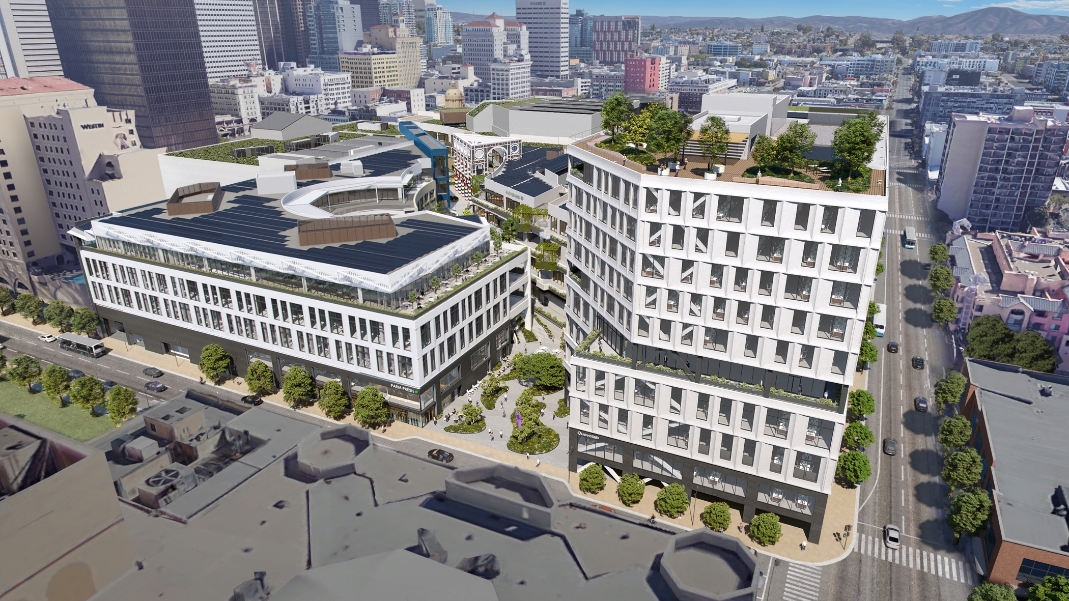 AllianceBernstein took ownership of the nearly completed, mixed-use Campus at Horton in downtown San Diego. (CoStar)