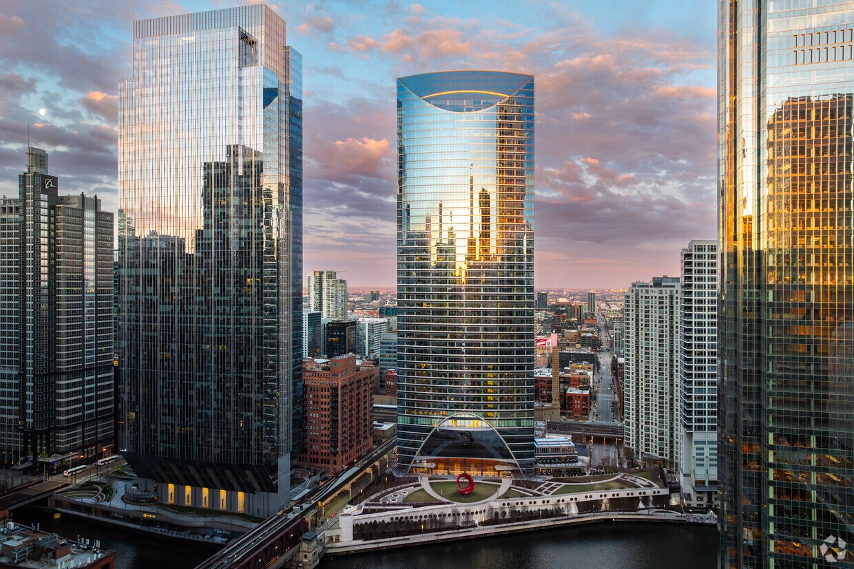 Harrison Street Asset Management is headquartered in the River Point office tower at 444 W. Lake St. in Chicago. (CoStar)