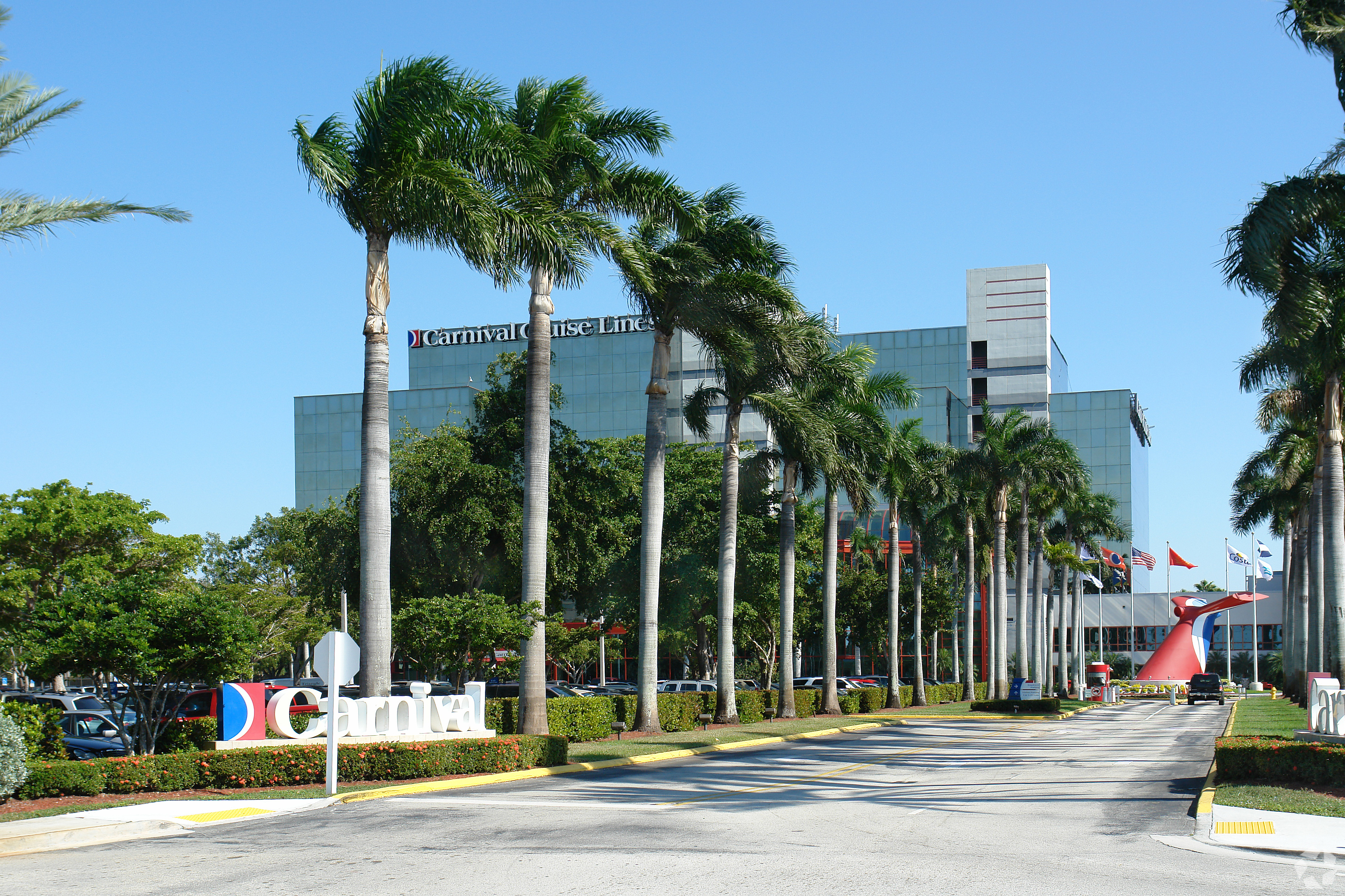 Carnival Cruise Line has listed for sale with Cushman & Wakefield its headquarters located in Doral, Florida. (CoStar)