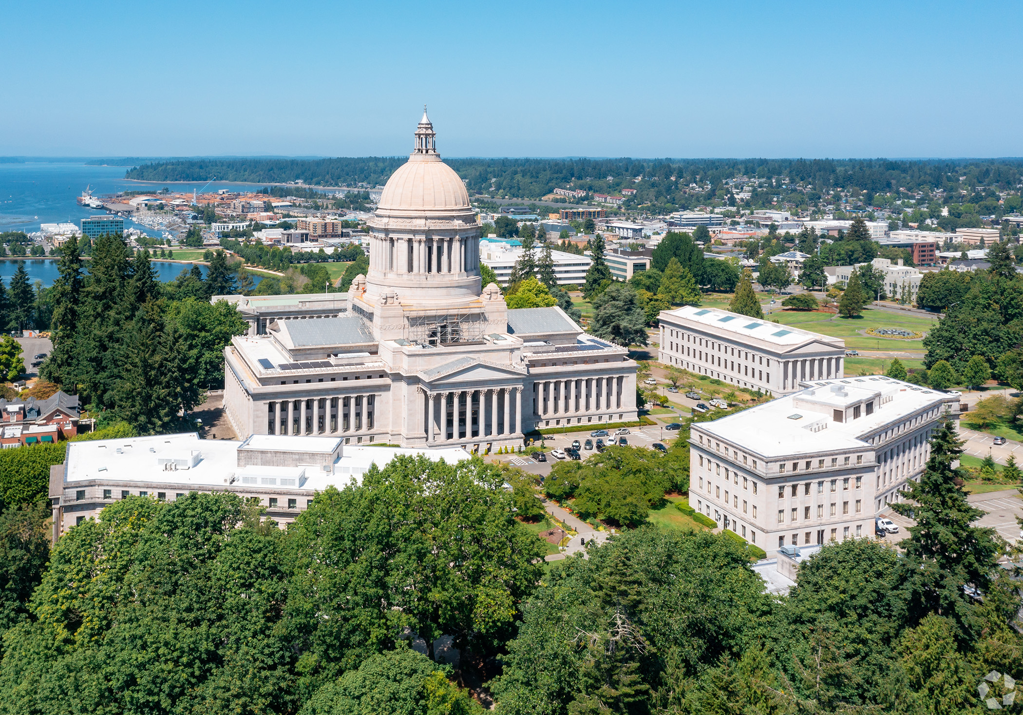 Washington lawmakers at the State Capitol in Olympia are scheduled to consider a statewide rent control bill this week. (CoStar)