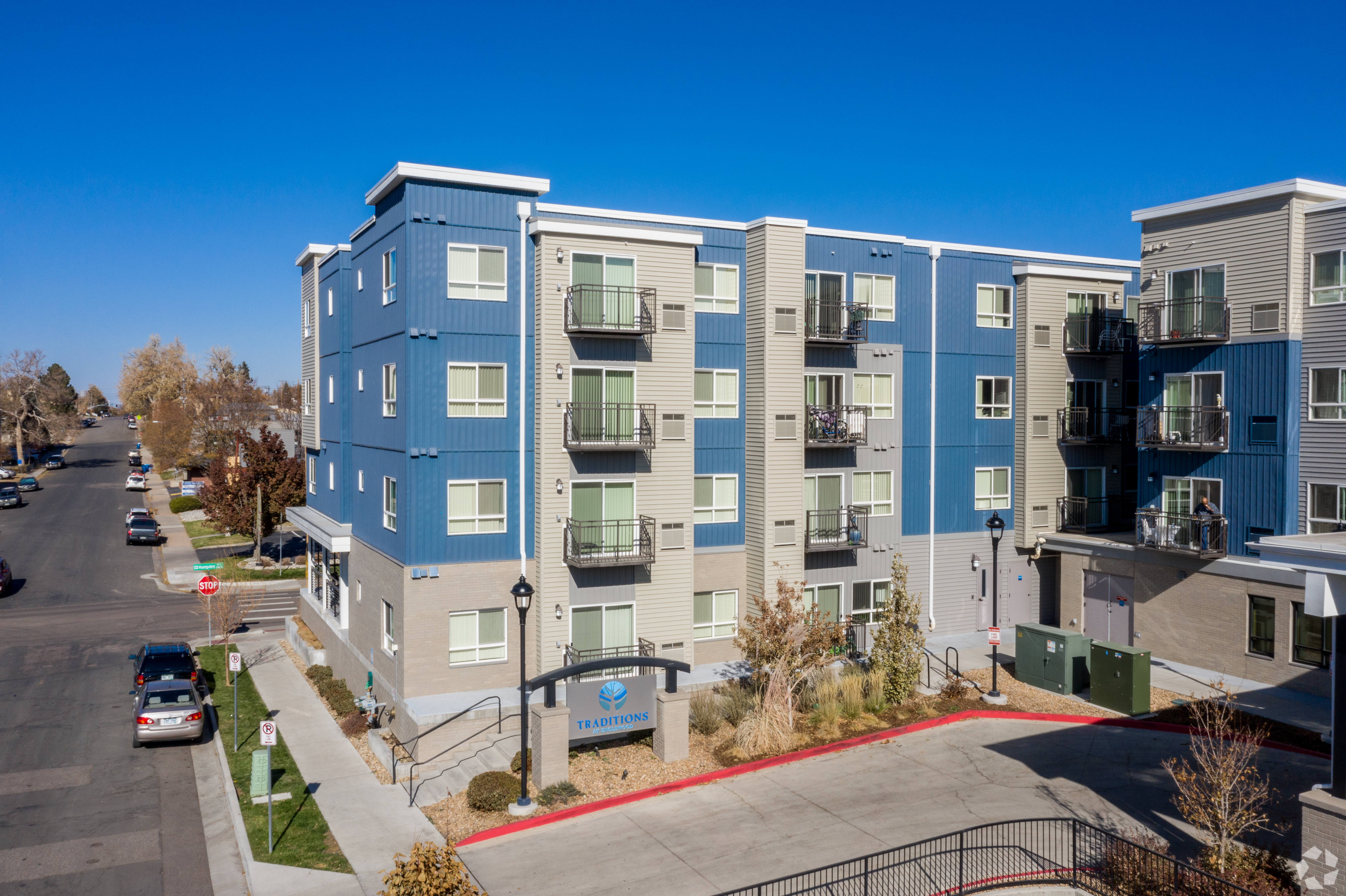 Hudson Valley Property Group's purchase of a 22-property affordable apartment portfolio includes the 180-unit Traditions at Englewood in Englewood, Colorado. (CoStar)