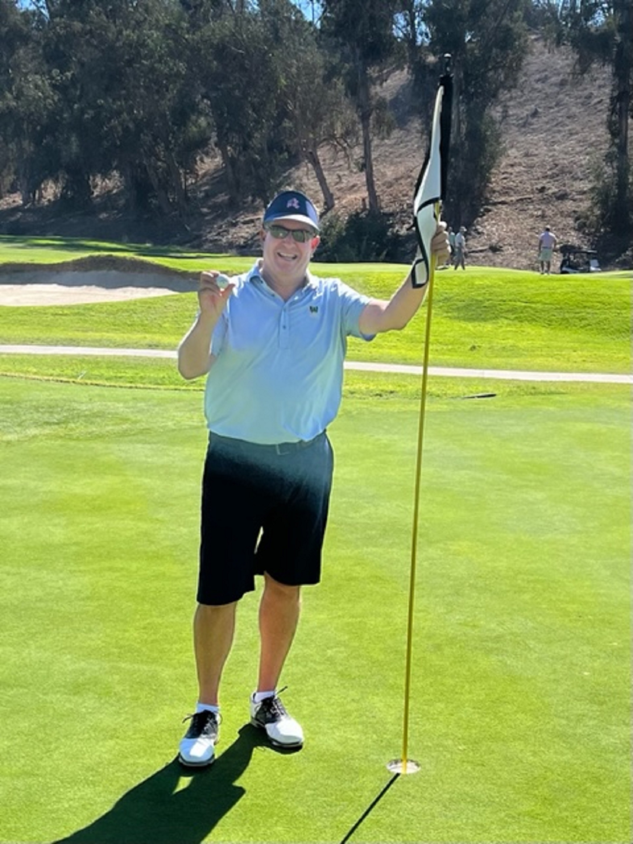 Steve Solomon, the senior executive vice president of Colliers in Los Angeles, recorded his first hole-in-one in October at the Palos Verdes Golf Club in Southern California. He scored his second ace last week. (Steve Solomon)