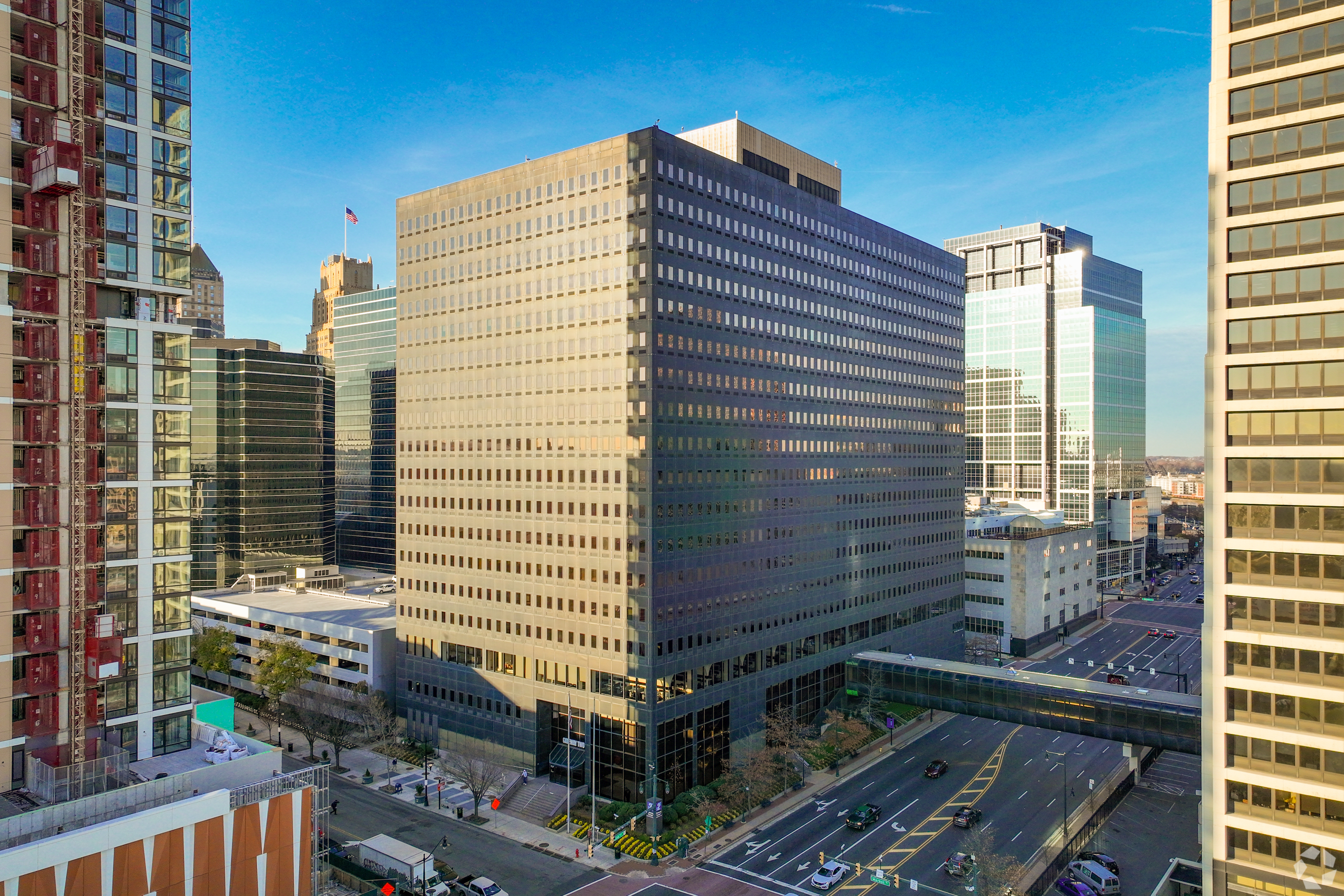 NJ Transit's plan to move its headquarters to Gateway Two in Newark has caused a stir. (CoStar)