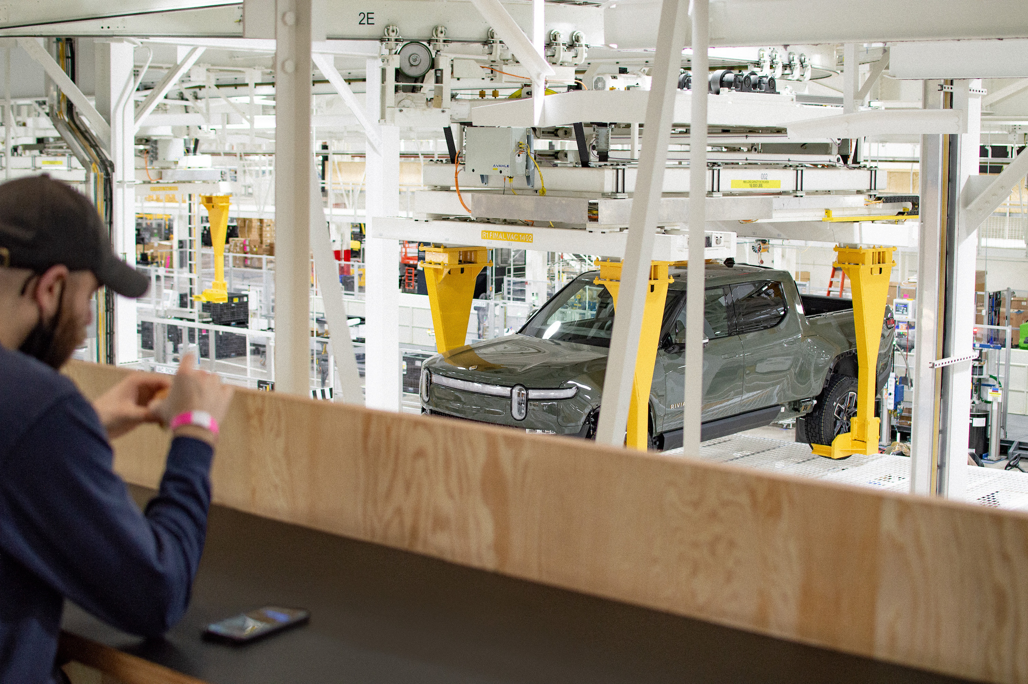 Electric vehicle maker Rivian is trying to balance steep losses with its goal of producing as many as 50,000 trucks this year. (Rivian) 