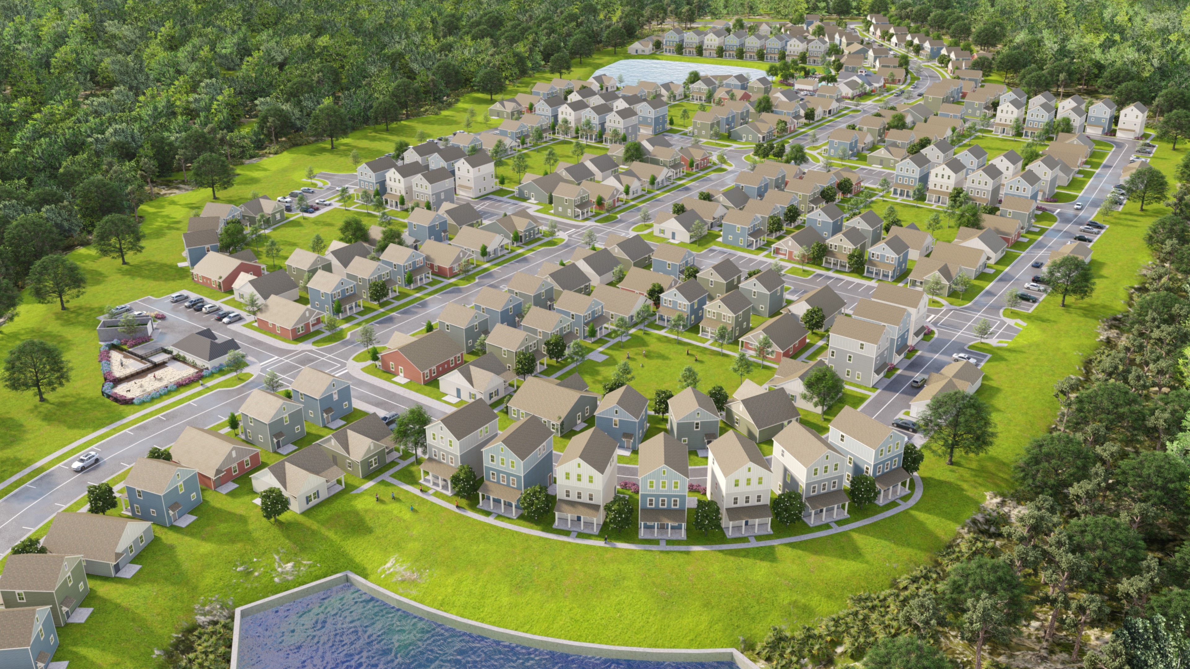 In the past nine months, Middleburg has closed on four build-to-rent deals, including The Hamlet at Quail Crossing that marks the company's eighth investment in the property class. (Middleburg Communities image)