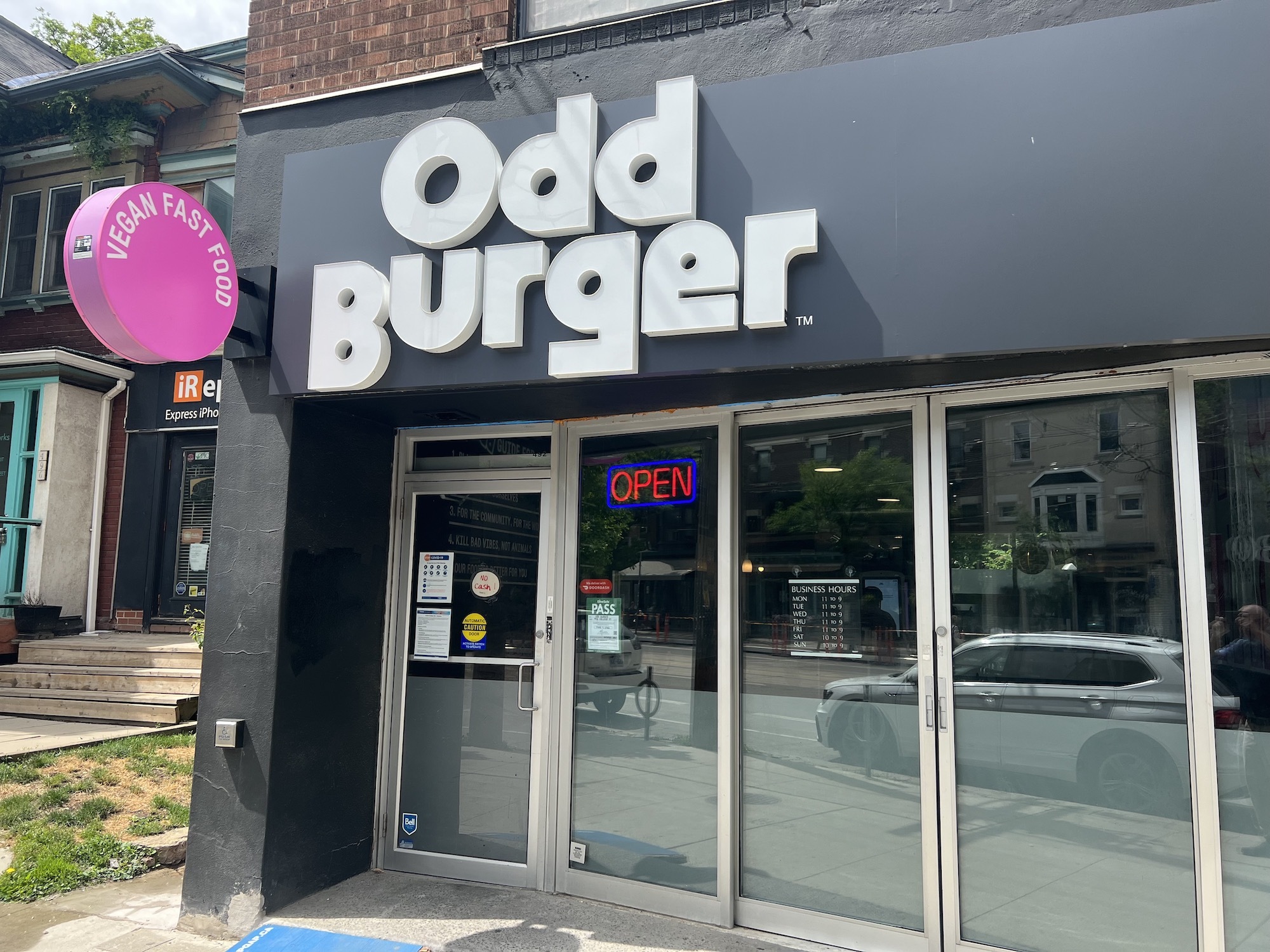 An Odd Burger location in downtown Toronto. (Garry Marr/CoStar)