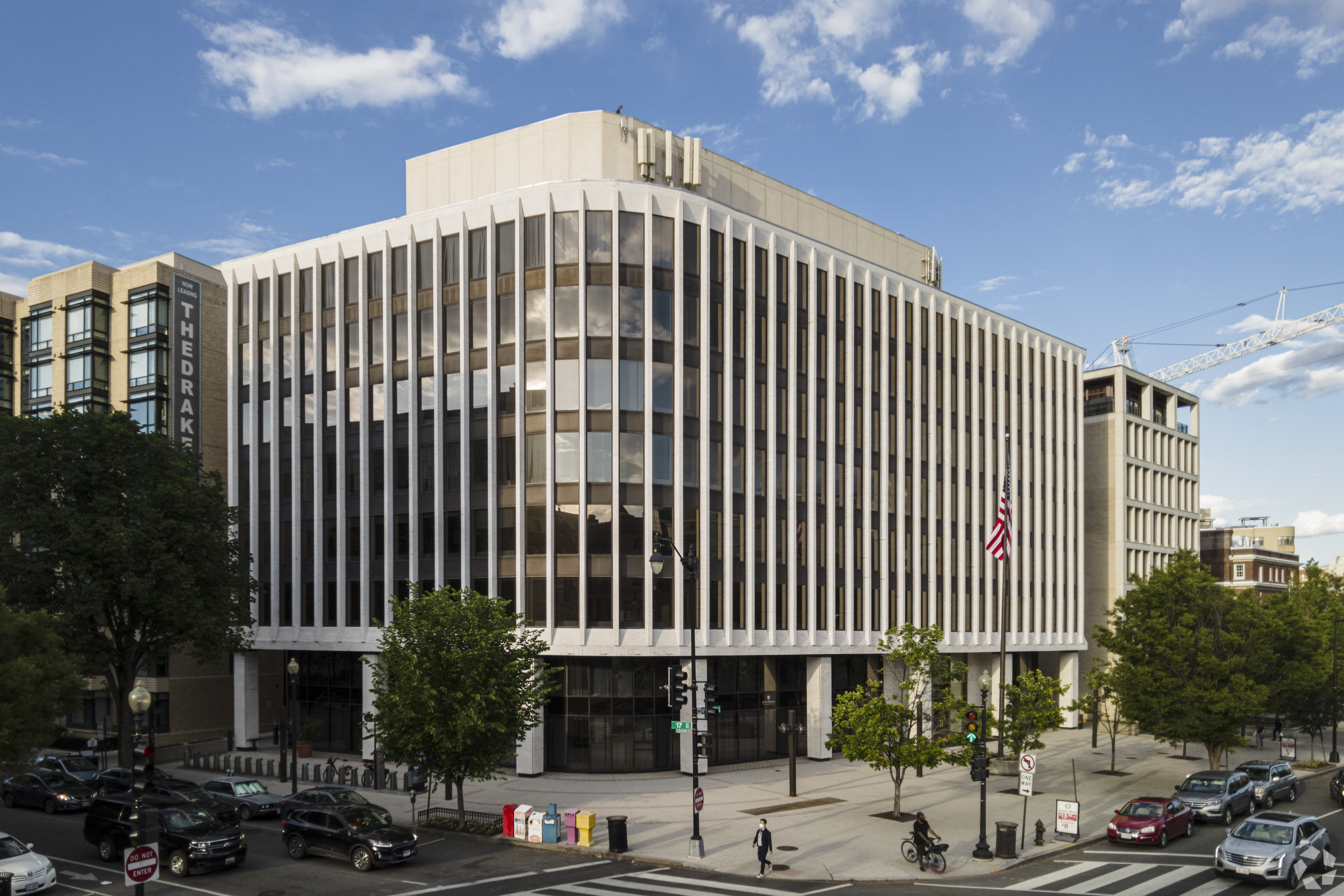 The conversion of 1625 Massachusetts Ave. in Washington, D.C., was among the first to be approved for a 20-year tax abatement through the Housing in Downtown program, part of push by city officials to add 15,000 new residences by 2028. (CoStar)