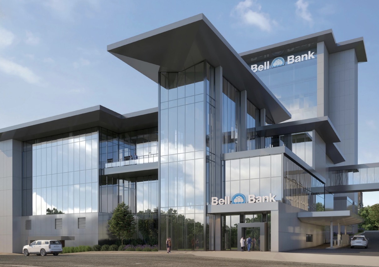 Bell Bank renovated the former Bank of the West office tower in downtown Fargo, North Dakota. (Bell Bank)