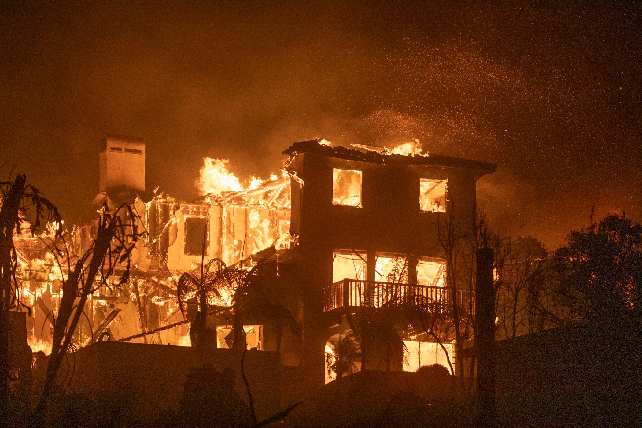 The Palisades fire in Los Angeles ranked as the third-most destructive in California's history after burning over 5,300 buildings across more than 20,000 acres. (Apu Gomes/Getty Images)