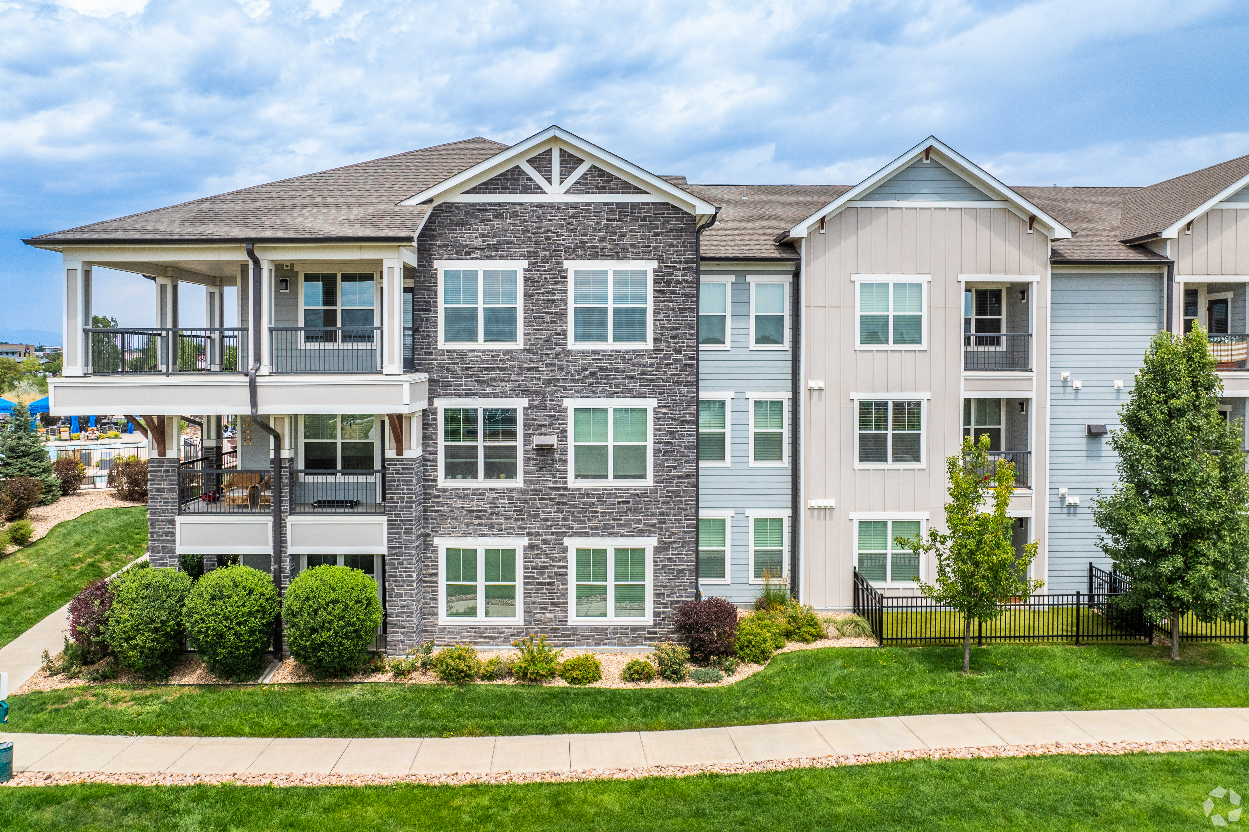 Thompson Thrift's portfolio in Longmont, Colorado, includes Watermark at Harvest Junction, a 276-unit property the firm built in 2019. (Anthony Lindsey/CoStar)