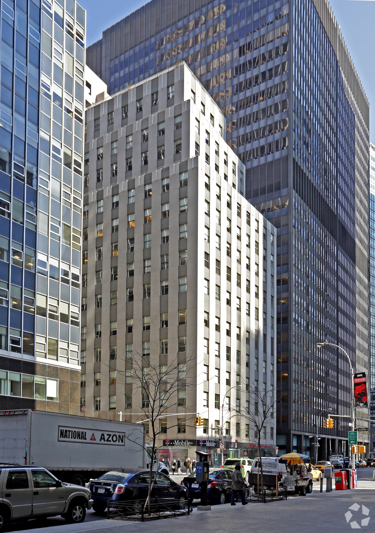 UNICEF USA is listing its three-story office condominium at 125 Maiden Lane in Manhattan for sale. (CoStar) 