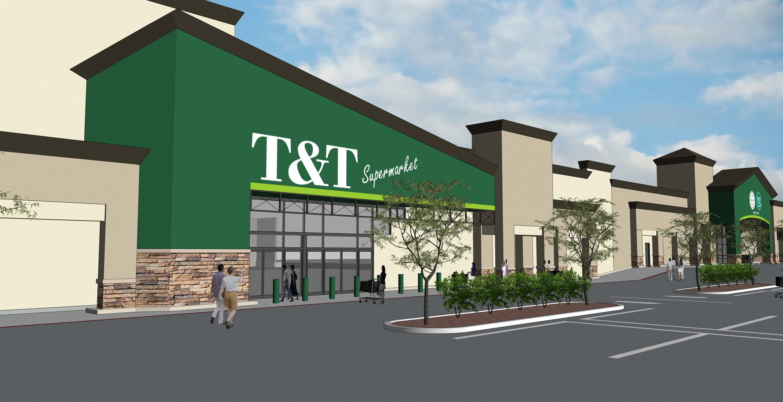 T&T Supermarket's new 61,000-square-foot store, in Chino Hills, will be the chain’s sixth U.S. location. (CNW/T&T Supermarkets)