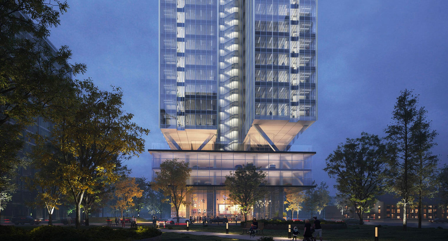 Greenberg Traurig plans to occupy about 90,000 square feet of office space in the 24-story tower under construction at 360 N. Green St. in Chicago. (Gensler)