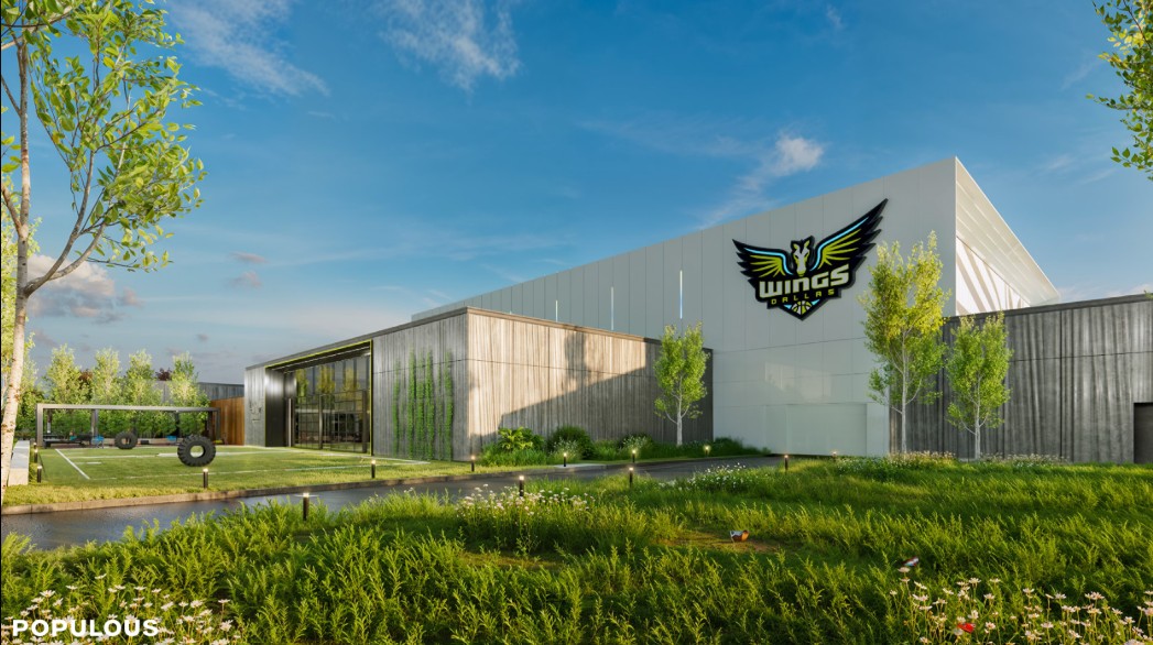 The Dallas Wings practice facility, as envisioned above, received city council approval. (Dallas Wings)