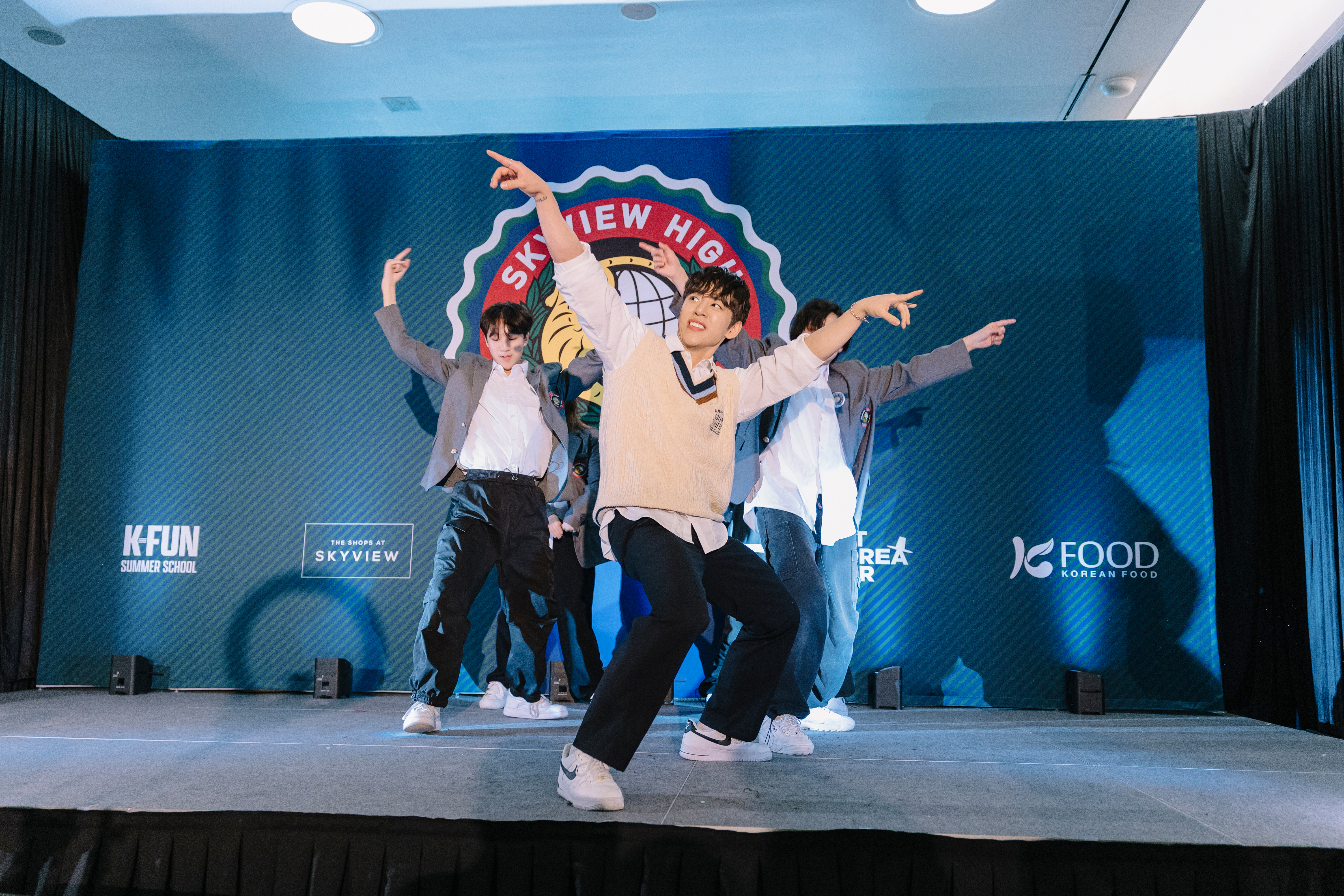 Korean K-Pop star Jung Dae Hyun performs during ShopCore Properties' 