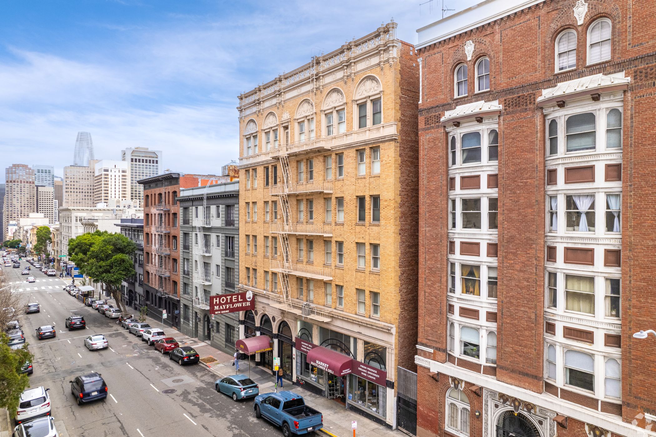 The recently purchased Mayflower Hotel has been owned by the same family since it first opened in 1927. (CoStar) 
