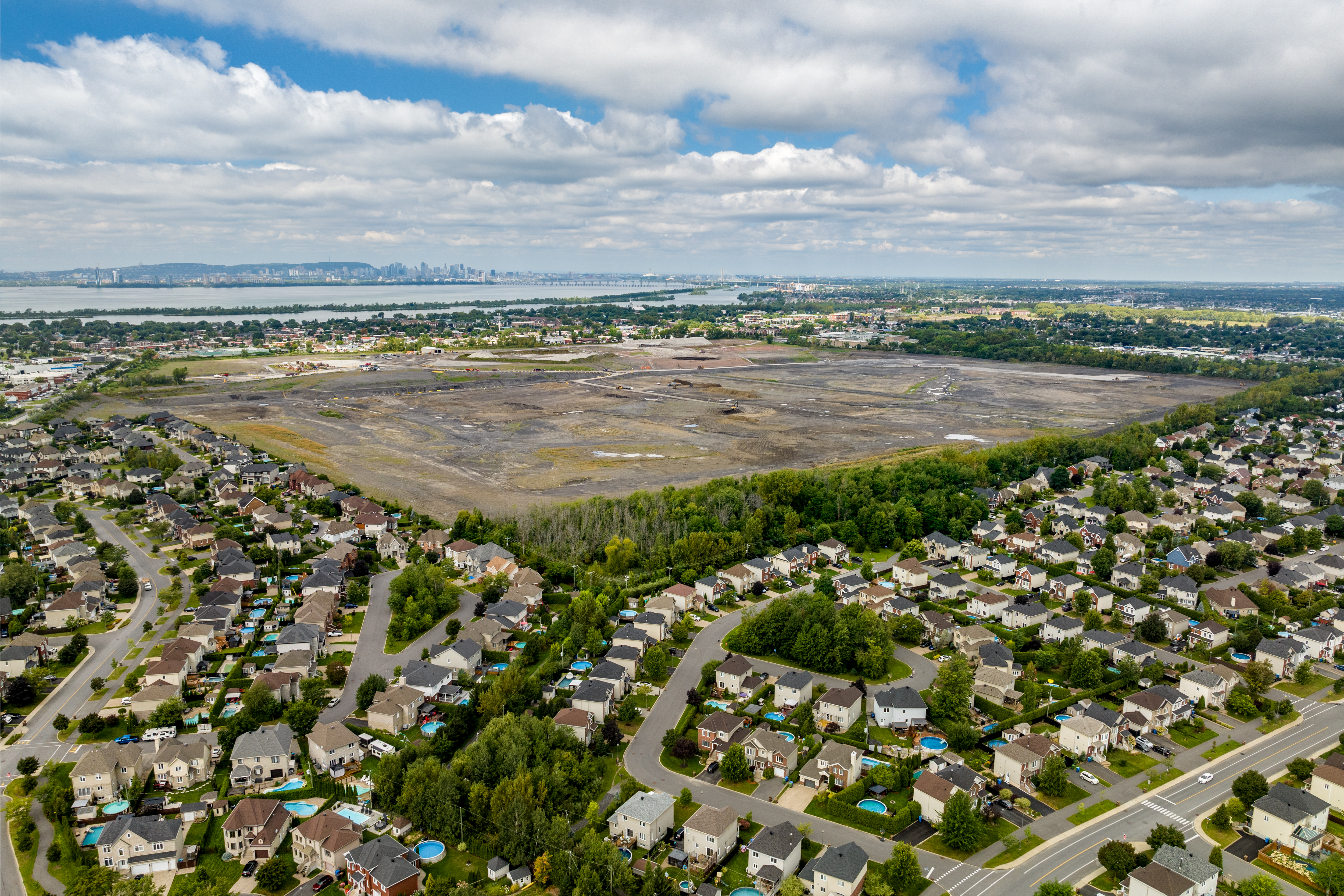 Montreal developer Luc Poirier is filling in a former brick quarry. (Olivier Gariépy/CoStar)