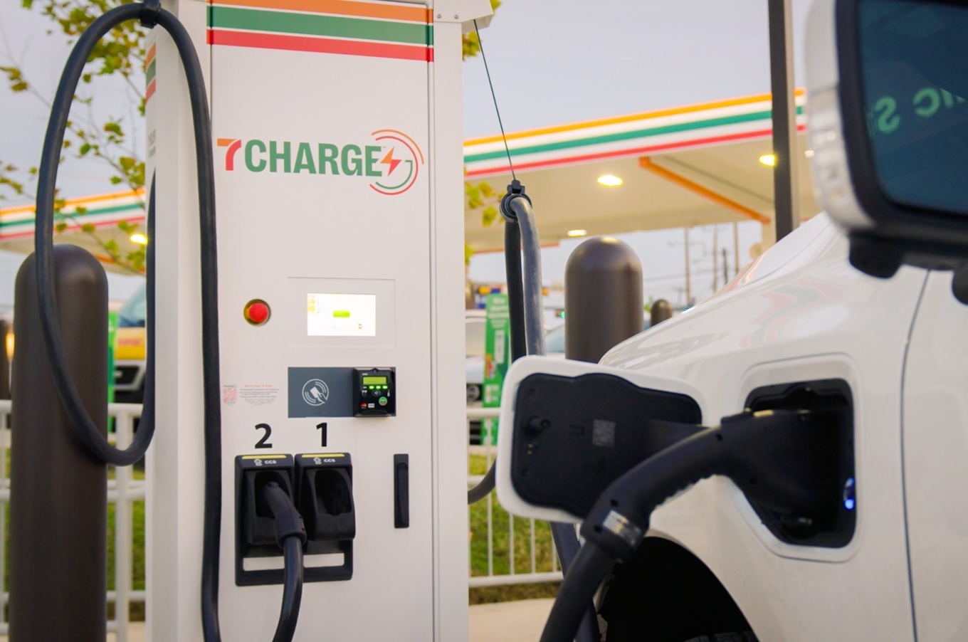 7-Eleven, Pilot Travel Centers and Circle K are three convenience store chains that are developing their own branded electric vehicle charging stations. (7-Eleven)
