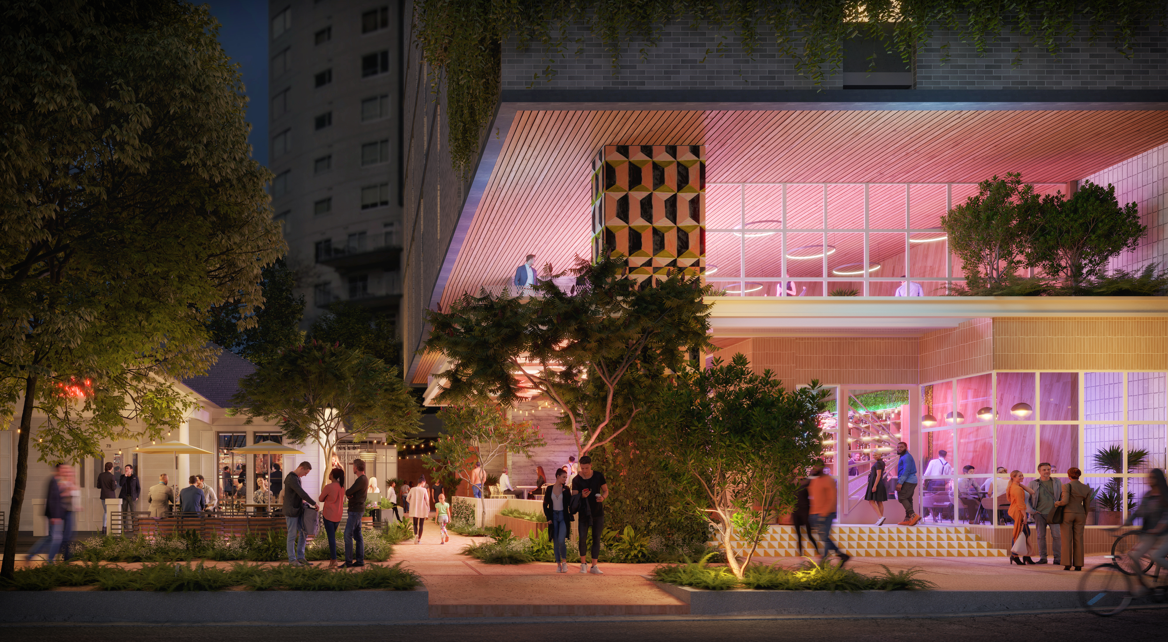 LV Collective plans to break ground on a 48-story residential tower with restaurants and bars on the ground floor in downtown Austin, Texas. (LV Collective)
