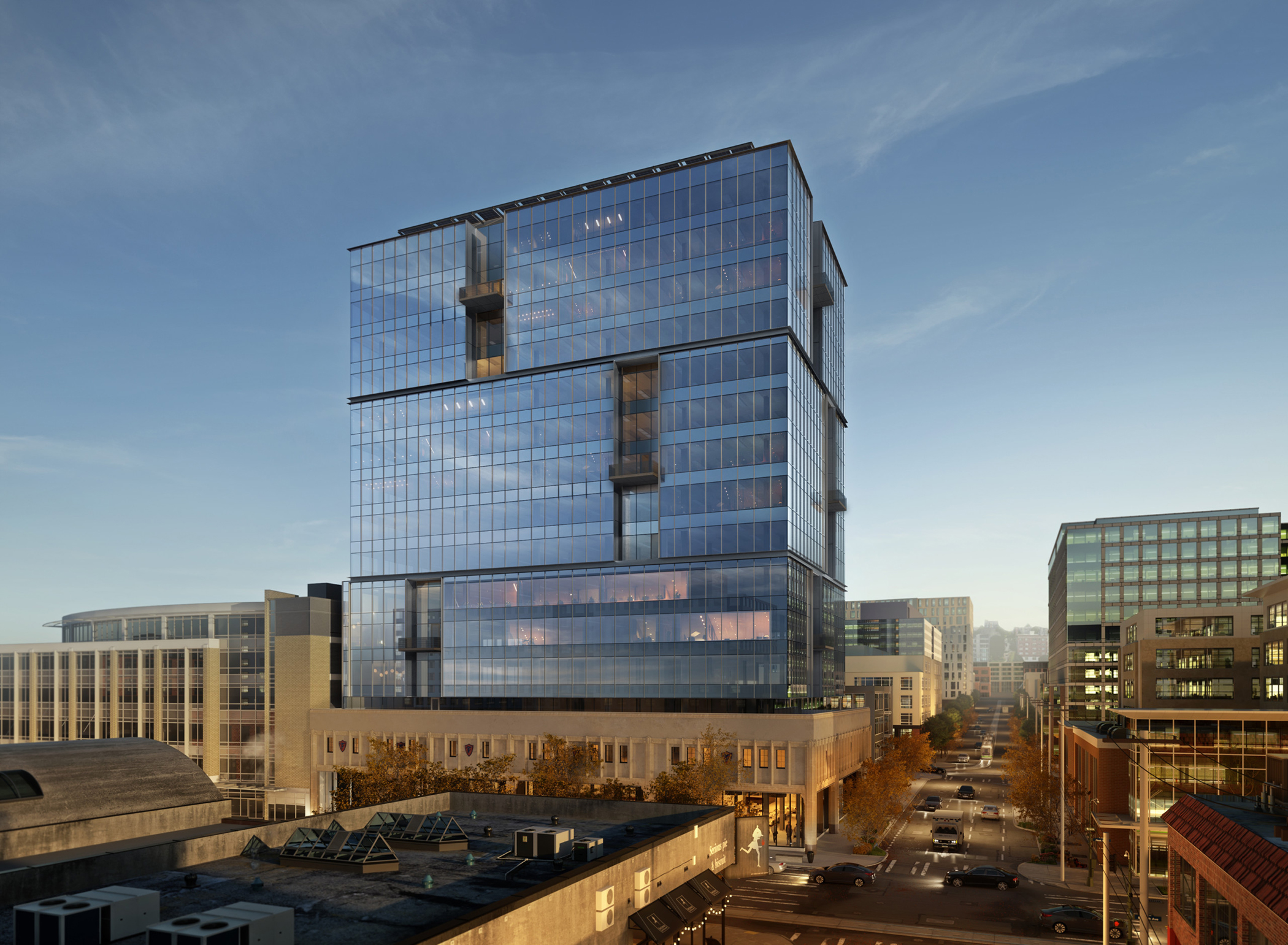 Construction of the 400 Westlake office building was finished this year. (Martin Selig Real Estate)