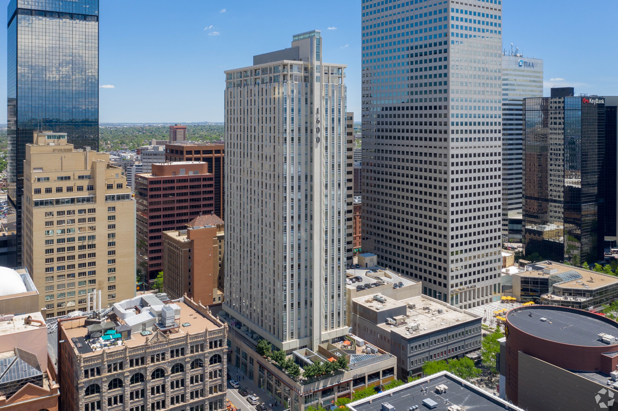 Greystar owns, manages or has developed dozens of multifamily properties across Colorado, including the 1600 Glenarm Place apartment tower in Denver. (CoStar) 