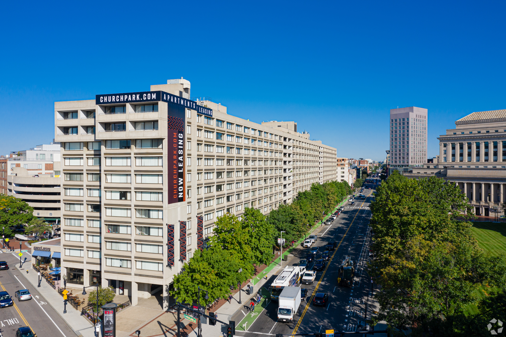Brookfield paid $439 million for Church Park Apartments near Fenway Park in Boston. (CoStar)