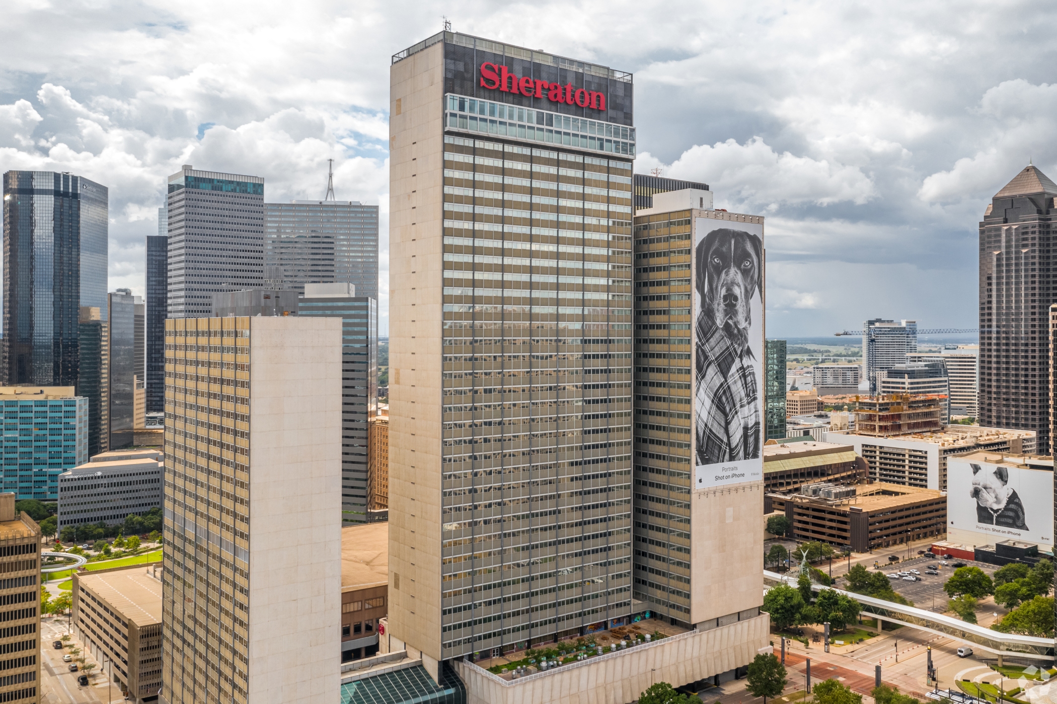The Sheraton Dallas is the largest hotel in Texas, with 1,841 guest rooms in the city's downtown. (Erik Carlson/CoStar)