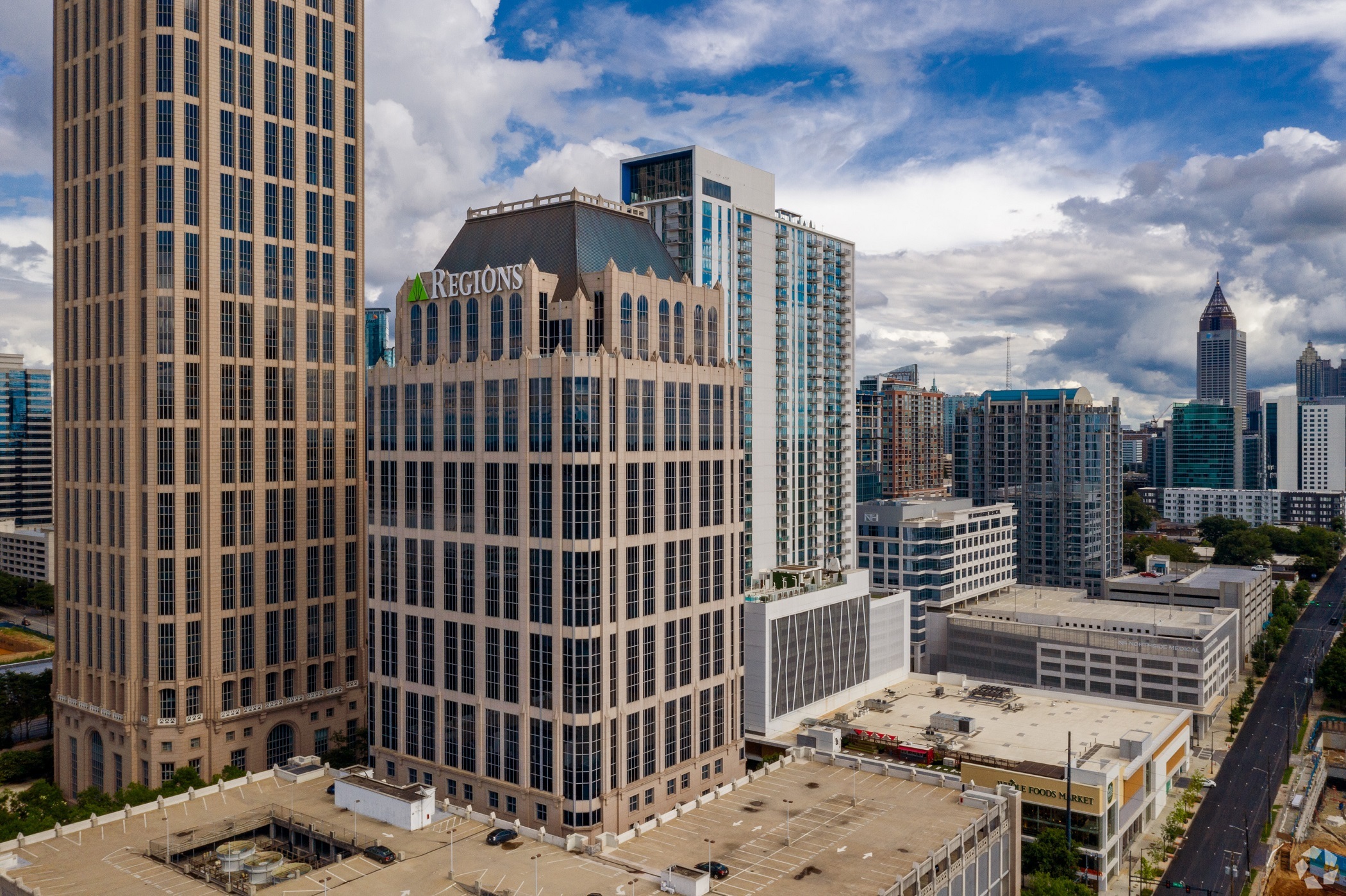 Regions Bank has occupied space in Regions Plaza in Midtown for more than a decade. (CoStar)