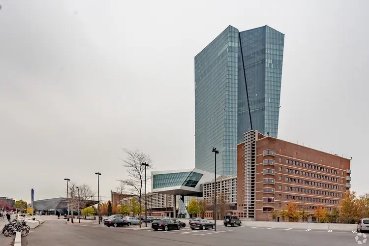 European Central Bank headquarters in Frankfurt. (CoStar)