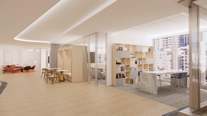 The new Goldman Sachs campus has areas for its employees to collaborate. (Goldman Sachs)