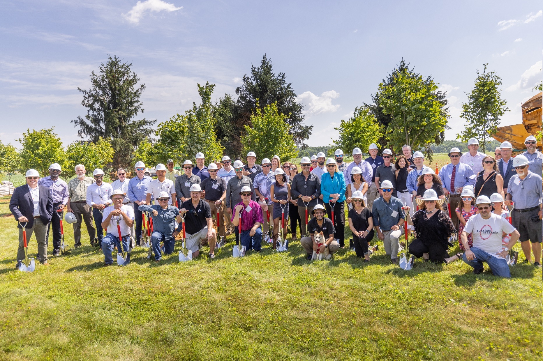 Quantum Loophole's Frederick groundbreaking Wednesday hosted local and regional officials, partners, clients and more. (Quantum Loophole)