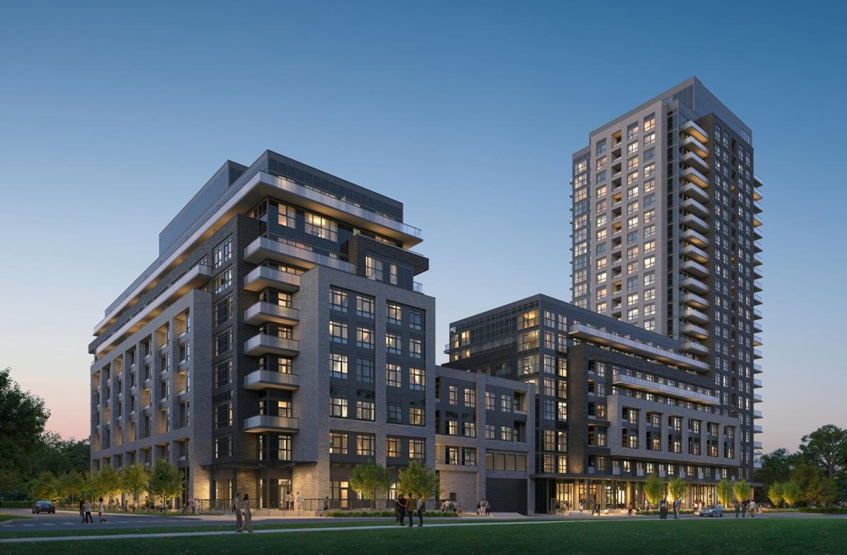 Medallion has started construstion on the first two multifamily buildings in the Foundry District, a 10-storey building at 119 and a 23-storey tower at 500 Bruce Street, that will include more than five hundred residences. (Medallion)