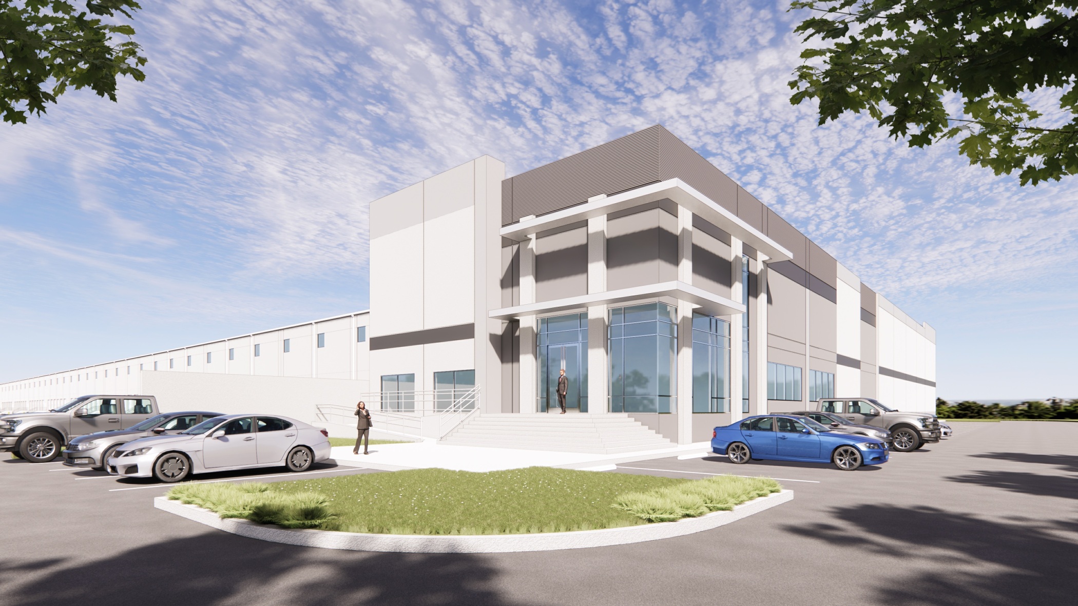 Rendering of the new warehouse in Houston's Champions Park, which measures just over 240,000 square feet. (CoStar)