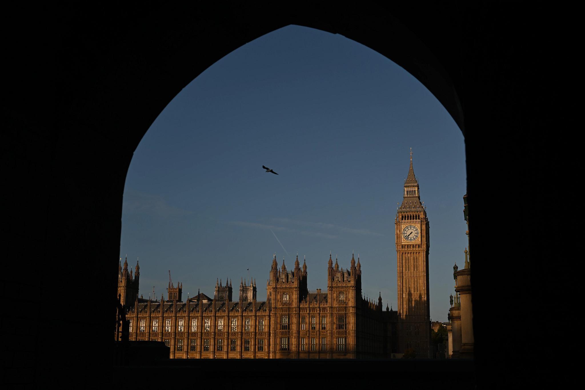 LONDON, UNITED KINGDOM - OCTOBER 27: A general view of the Big Ben, the Houses of Parliament, the Palace of Westminster during the sunrise on October 27, 2025 in London, United Kingdom. (Photo by Rasid Necati Aslim/Anadolu via Getty Images) (Anadolu via Getty Images)