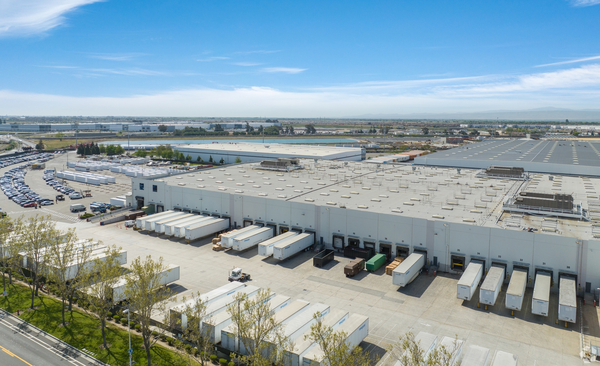 The Tesla "megafactory" in Lathrop is the company's second-largest plant and has become the town's largest employer. (CoStar)