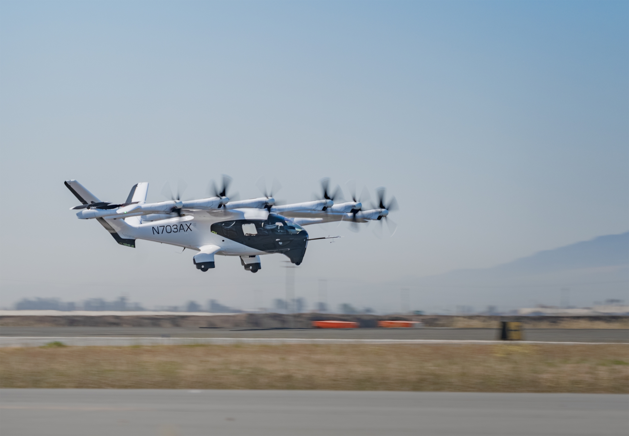 Flying taxi startup Archer Aviation is testing its Midnight eVTOL aircraft with plans to launch commercial service in 2026. (Archer Aviation)