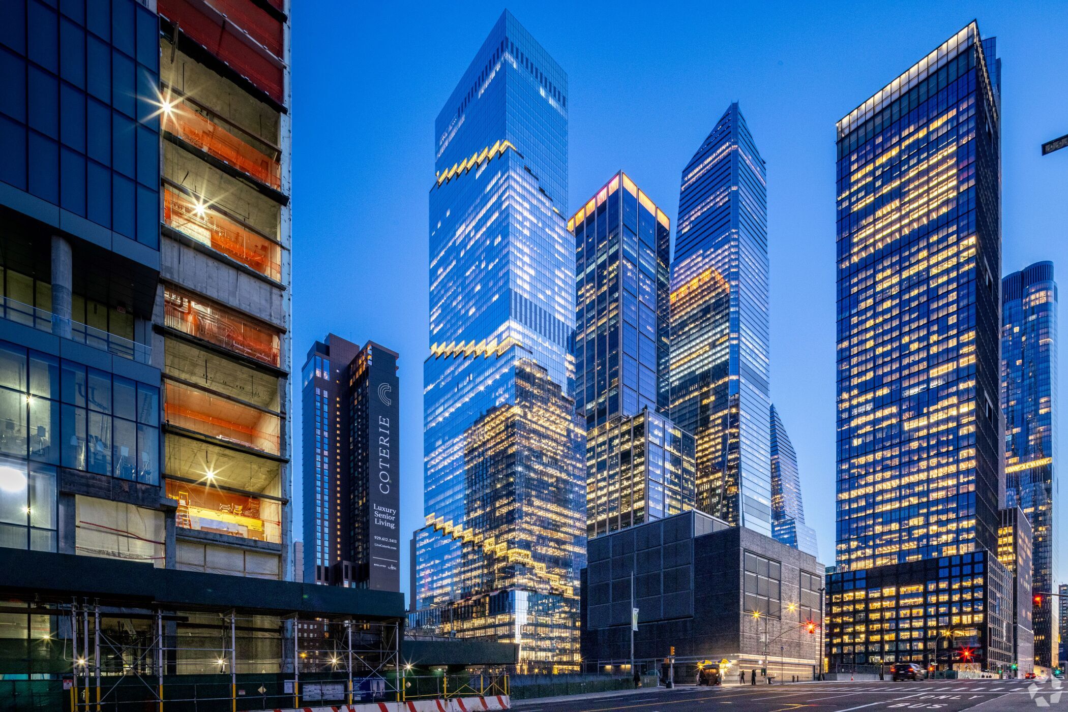The Spiral, known for its cascading series of terraces, was collateral for a $2.85 billion refinancing loan. (CoStar)