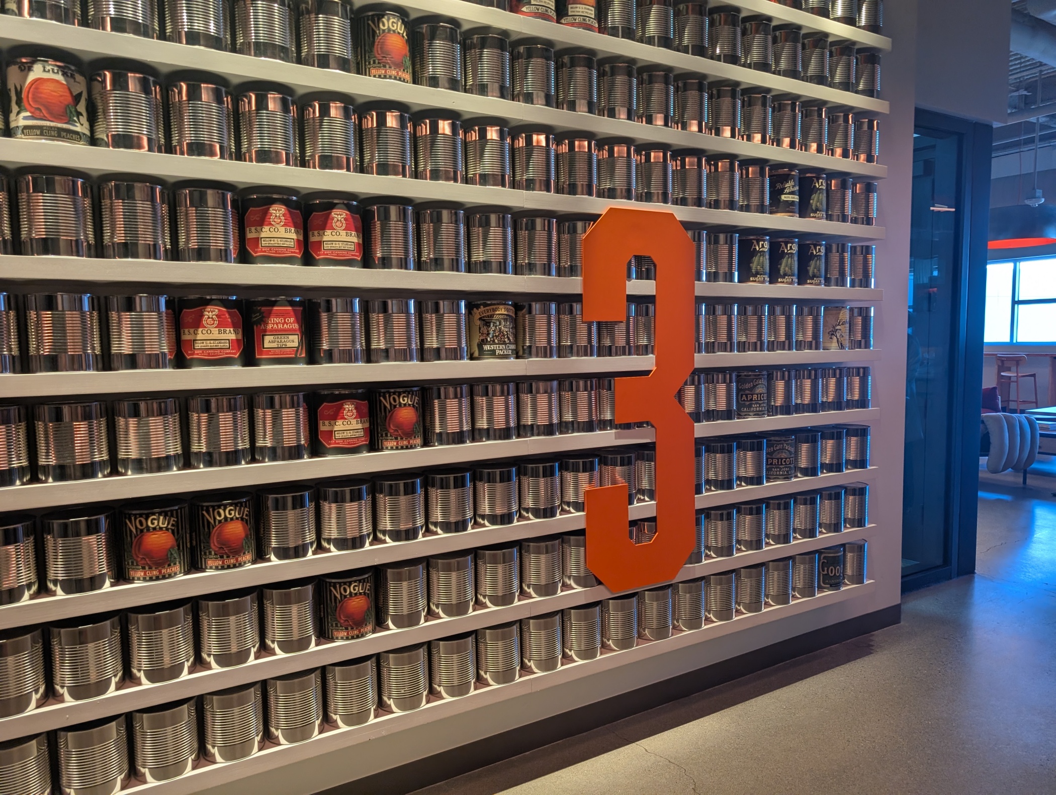 A display pays homage to the area's local history as the location of a major cannery. (Rachel Scheier/CoStar)
