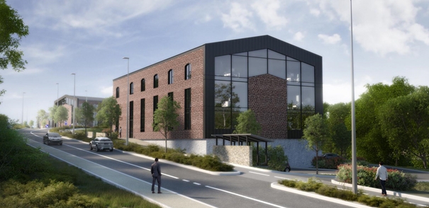 Le bâtiment développé par Faubourg Promotion à Cesson-Sévigné &copy; Groupe Idec