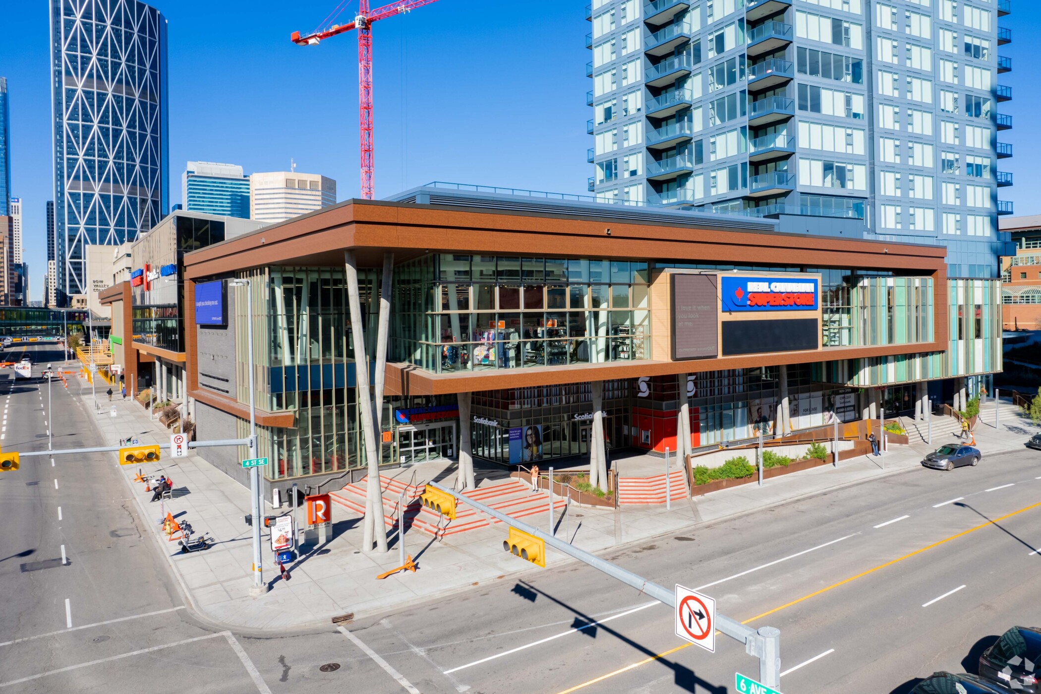 Canada's Competition Bureau wants more competition for current grocery stores, which includes this 100,000-square-foot Loblaws outlet at 428 6 Ave SE - Arris, in Calgary. (CoStar)<br>